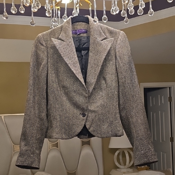 Ralph Lauren Collection Purple Label Cashmere Classic Tweed Blazer - Picture 1 of 16